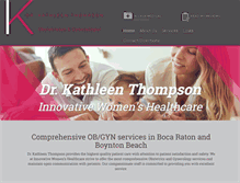 Tablet Screenshot of drkathleenthompson.com